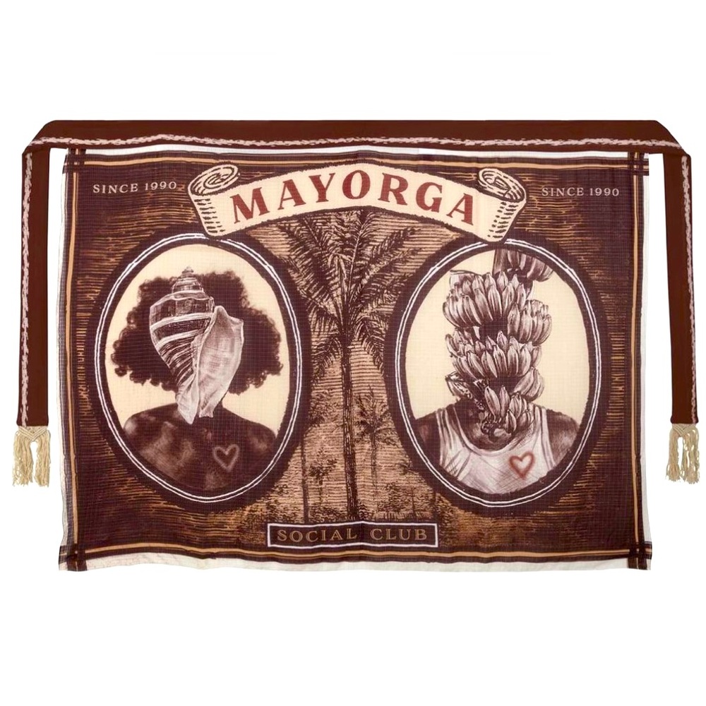 Mayorga Maroon Beach Sarong, Size OS